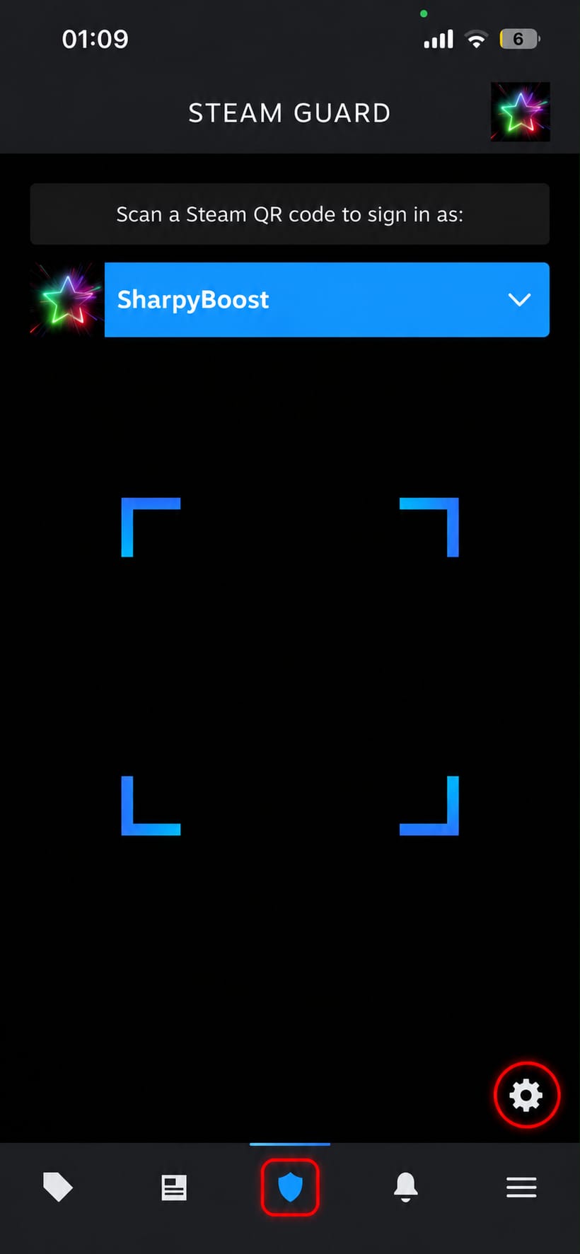 3. Open Steam Guard